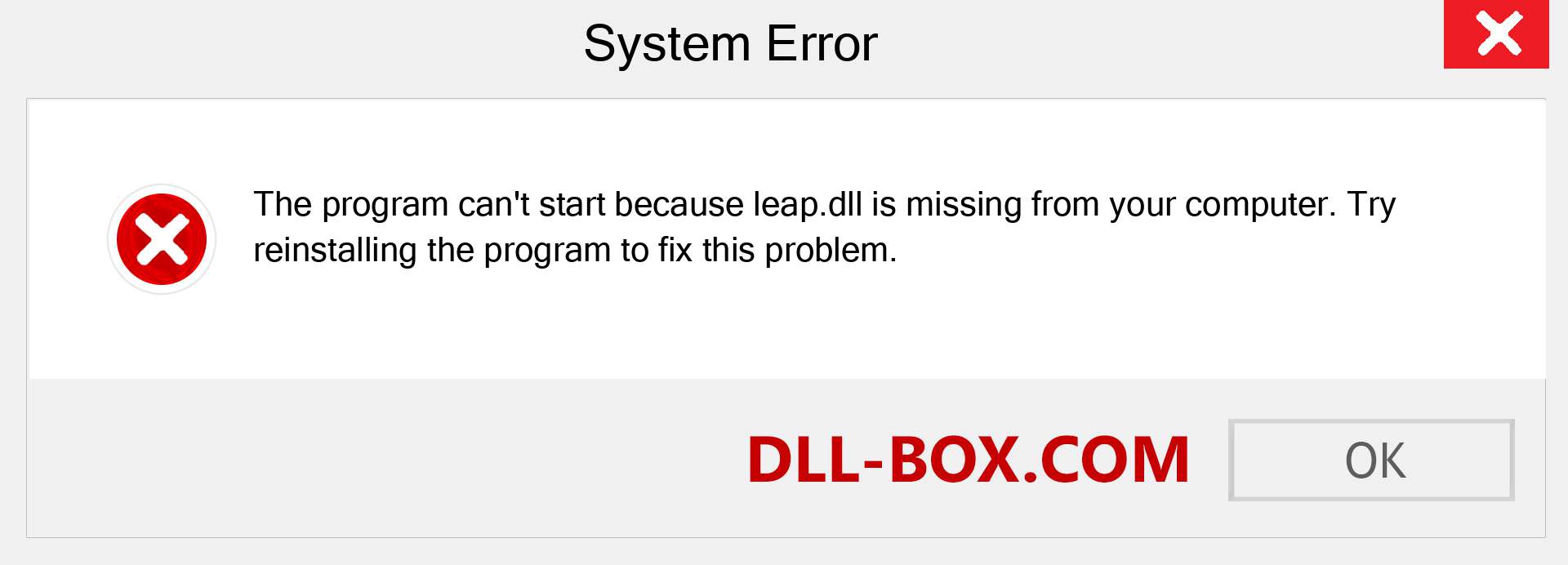  leap.dll file is missing?. Download for Windows 7, 8, 10 - Fix  leap dll Missing Error on Windows, photos, images
